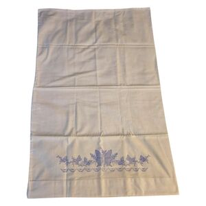 Jo Ann Single Pillow Case Butterfly Embroider Cross Stitch Stamped Craft Project